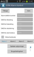 GSM-Alarm Kontrol capture d'écran 1