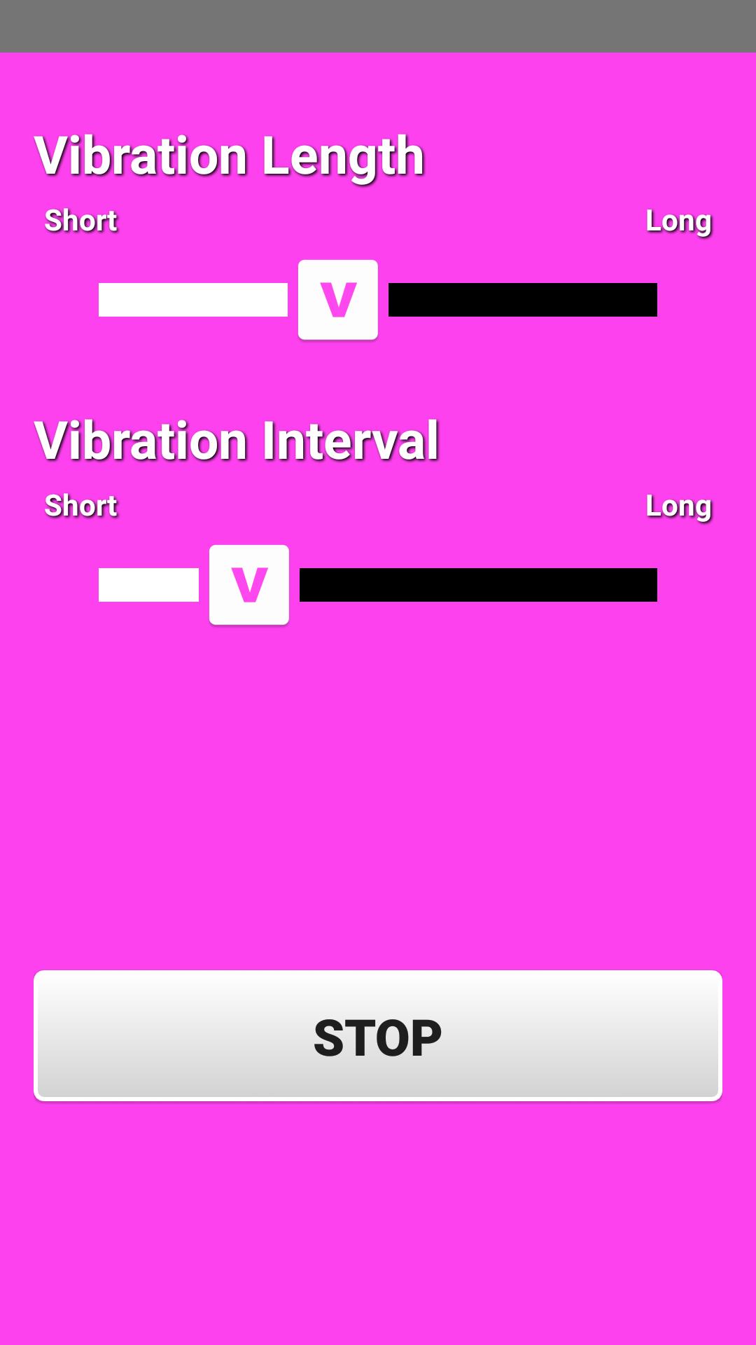 Vibrator controlled