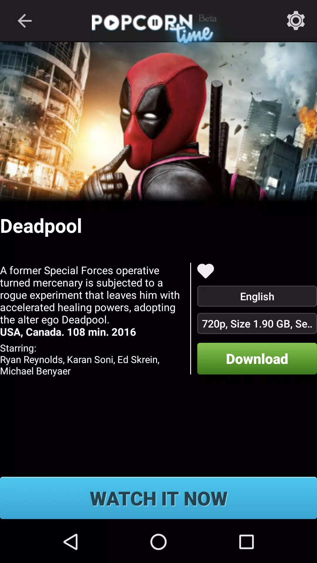 Popcorn Time APK