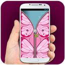 Pink Butterfly Zipper Lock APK