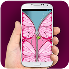 Pink Butterfly Zipper Lock icône
