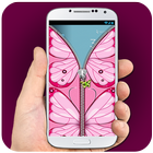 Pink Butterfly Zipper Lock biểu tượng