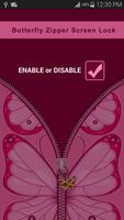 Pink Butterfly Zipper Lock ảnh chụp màn hình 1