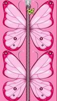 Pink Butterfly Zipper Lock capture d'écran 2