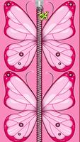 Pink Butterfly Zipper Lock ảnh chụp màn hình 2