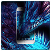 Neon Blue Dragon Theme