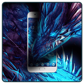 Neon Blue Dragon Theme icon