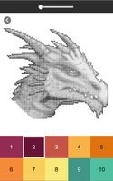 Drachen Malvorlagen, Drachen farbe nach Anzahl Screenshot 2