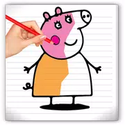 cómo dibujar Peppa la cerdita - peppa pig