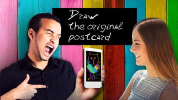 इंद्रधनुष स्क्रैच पोस्टकार्ड- प्यारा आकर्षित करना स्क्रीनशॉट 1