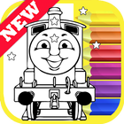 How Draw Coloring for Thomas Train Friends by Fans simgesi