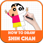 Learn to Draw Anime Shin Chan Step by Step-icoon