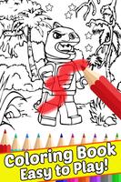 How Draw Coloring Lego Jurassic Dino World by Fans poster