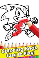 How Draw Coloring for Sonic Hedgehog by Fans Affiche