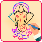 Draw Lord Ganesha Sketch ícone