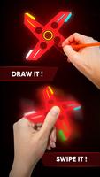 Draw Finger Spinner الملصق