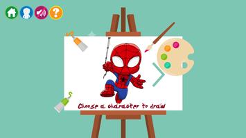 How To Draw Superheroes Affiche