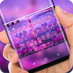 Purple Paris Keyboard Eiffel Tower Wallpaper Theme