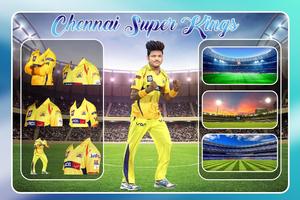 IPL Photo Editor for Chennai lovers : IPL DP Maker Affiche