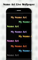 Name Art Live wallpaper imagem de tela 2
