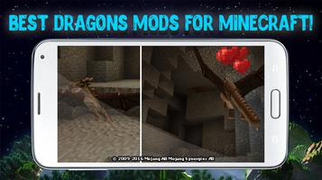 Dragons mod for Minecraft 海报