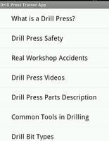 Drill Press Trainer App poster