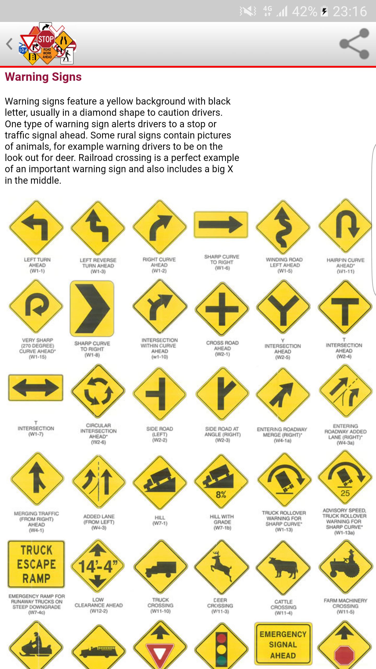 Permit Test Cheat Sheet Dmv Road Signs And Meanings Pin On Free Dmv