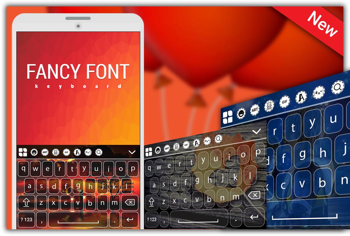 Fancy Font Keyboard Sticker GIFs Emoji Arts For Android APK