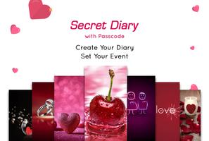 Secret diary with passcode الملصق