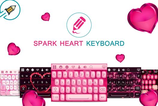 Sparkling Heart Keyboard poster