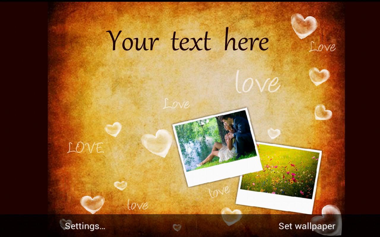 Modern Romantic Photo Live Wallpaper Free APK Download - Free Personalization APP for Android ...
