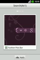 Fashion Pois Bar GO Widget capture d'écran 1