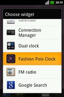 Fashion Pois Clock Widget capture d'écran 3