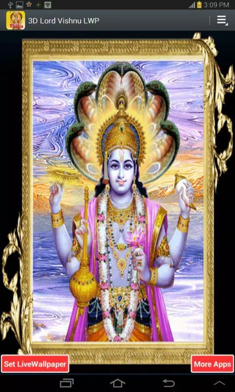3D Lord Vishnu Live Wallpaper APK pour Android Télécharger