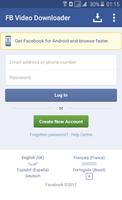 FB Video Downloader الملصق