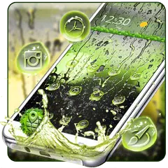 綠色多雨水滴-美化三星/華為/索尼/LG等安卓手機 APK 下載