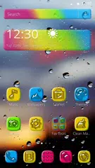 Colorful Water Drops Theme APK 下載