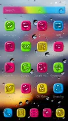 Colorful Water Drops Theme APK 下載