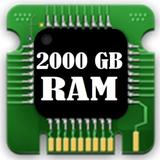 2000 gb ram storage cleaner icône