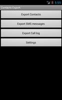 Contacts / SMS /LOG CSV Export স্ক্রিনশট 2