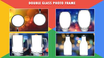 Glass Dual Photo Frame Plakat