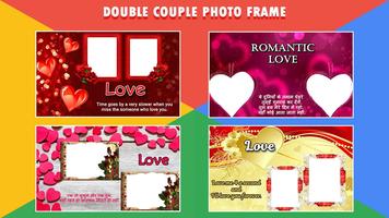 I Love You Dual Photo Frame plakat