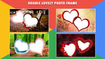 Lovely Dual Photo Frame Affiche