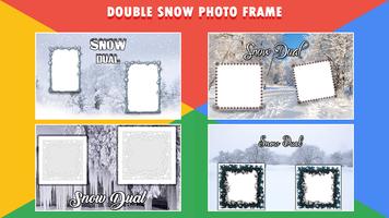 Snow Dual Photo Frame โปสเตอร์