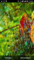 rainy water drops wallpaper スクリーンショット 1