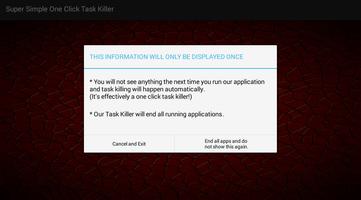 Simple One Click Task Killer Affiche