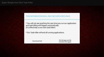 Simple One Click Task Killer poster