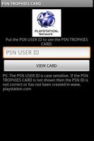 PSN TROPHY CARD পোস্টার