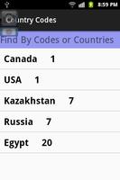 Country code simples screenshot 1