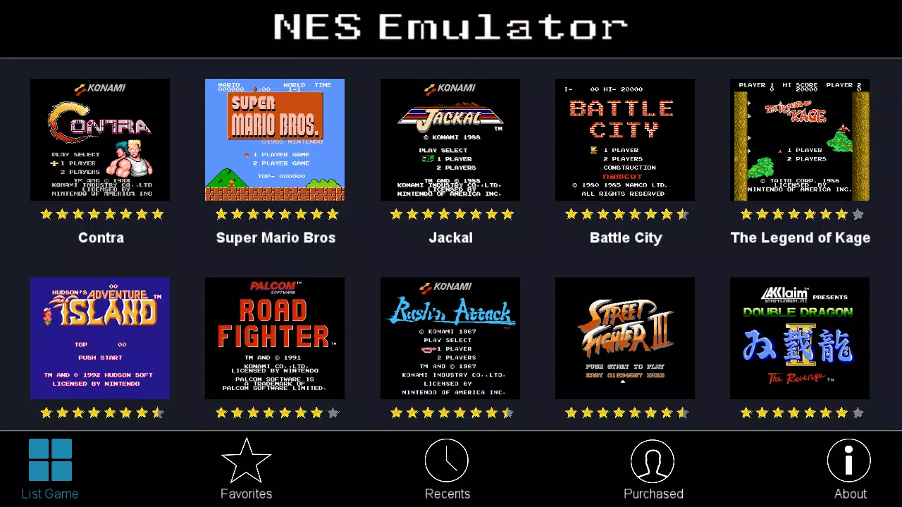 NES Emulator - Arcade Classic Game Free APK pour Android Télécharger